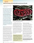 Cover page: Well-functioning cell mitochondria promote good health