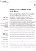 Cover page: Global Observing Needs in the Deep Ocean