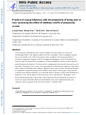 Cover page: Practice of causal inference with the propensity of being zero or one: assessing the effect of arbitrary cutoffs of propensity scores.