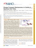Cover page: Charge-Transport Mechanisms in CuInSe
              <sub>x</sub>
              S
              <sub>
                2â��
                x</sub>
              Quantum-Dot Films