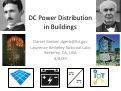 Cover page: DC Power Distribution in Buildings