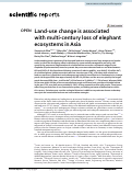 Cover page: Land-use change is associated with multi-century loss of elephant ecosystems in Asia