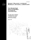 Cover page: Yucca Mountain Single Heater Test Final Report: Yucca Mountain Site Characterization Project