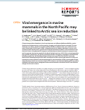 Cover page: Viral emergence in marine mammals in the North Pacific may be linked to Arctic sea ice reduction