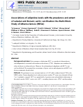 Cover page: Associations of adipokine levels with the prevalence and extent of valvular and thoracic aortic calcification: The Multi-Ethnic Study of Atherosclerosis (MESA)