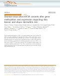 Cover page: Disease-associated KIF3A variants alter gene methylation and expression impacting skin barrier and atopic dermatitis risk