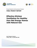 Cover page: Effective Kitchen Ventilation for Healthy Zero Net Energy Homes with Natural Gas