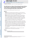 Cover page: The 2023 ACR/EULAR classification criteria for calcium pyrophosphate deposition disease.