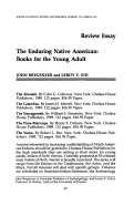 Cover page: The Enduring Native American: Books for the Young Adult