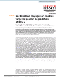 Cover page: Bardoxolone conjugation enables targeted protein degradation of BRD4