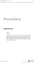 Cover page: Penumbra