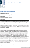 Cover page: Mixed Mode Simulation Tools