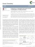 Cover page: Production of renewable lubricants via self-condensation of methyl ketones