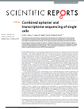 Cover page: Combined aptamer and transcriptome sequencing of single cells