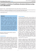 Cover page: Complete resolution of erythema elevatum diutinum using oral sulfasalazine
