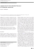 Cover page: Aptamer-based electrochemical biosensor for Botulinum neurotoxin