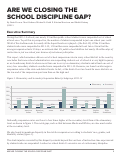 Cover page: Are We Closing the School Discipline Gap?