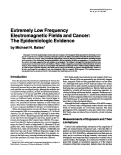 Cover page: Extremely low frequency electromagnetic fields and cancer: the epidemiologic evidence.