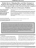Cover page: Holistic Review, Mitigating Bias, and Other Strategies in Residency Recruitment for Diversity, Equity, and Inclusion: An Evidence-based Guide to Best Practices from the Council of Residency Directors in Emergency Medicine
