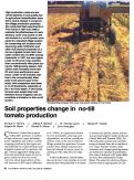 Cover page: Soil properties change in no-till tomato production