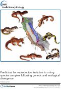 Cover page: Predictors for reproductive isolation in a ring species complex following genetic and ecological divergence