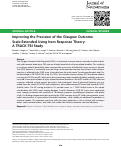 Cover page: Improving the Precision of the Glasgow Outcome Scale-Extended Using Item Response Theory: A TRACK-TBI Study