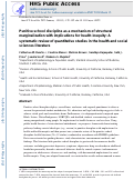 Cover page: Punitive school discipline as a mechanism of structural marginalization with implications for health inequity: A systematic review of quantitative studies in the health and social sciences literature.