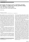 Cover page: D.N. Thomas, G.E. Fogg, P. Convey, C.H. Fritsen, J.-M. Gili, R. Gradinger, J. Laybourn-Parry, K. Reid, and D.W.H. Walton (eds): The biology of polar regions: Oxford University Press, Oxford, 2008, $130, 416 pp