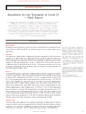 Cover page: Remdesivir for the Treatment of Covid-19 — Final Report