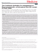 Cover page: Two treatment strategies for management of Neurosymptomatic cerebrospinal fluid HIV escape in Pune, India