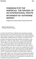 Cover page: Feminism for the Americas: The making of an international rights movement