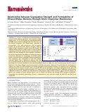 Cover page: Relationship between Segregation Strength and Permeability of Ethanol/Water Mixtures through Block Copolymer Membranes