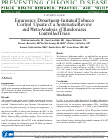 Cover page: Emergency Department-Initiated Tobacco Control: Update of a Systematic Review and Meta-Analysis of Randomized Controlled Trials.