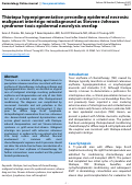 Cover page: Thiotepa hyperpigmentation preceding epidermal necrosis: malignant intertrigo misdiagnosed as Stevens-Johnson syndrome-toxic epidermal necrolysis overlap