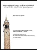 Cover page: Controlling Energy-Efficient Buildings in the Context of Smart Grid: A Cyber Physical System Approach