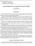 Cover page: Arizona Budget 2015: Incremental Movement for Children