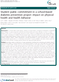 Cover page: Student Public Commitment in a School-Based Diabetes Prevention Project: Impact on Physical Health and Health Behavior