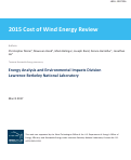 Cover page: 2015 Cost of Wind Energy Review: