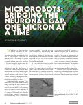 Cover page: Microrobots: Bridging the Neuronal Gap, One Micron at a Time