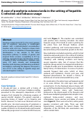 Cover page: A case of porphyria cutanea tarda in the setting of hepatitis C infection and tobacco usage