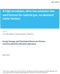 Cover page: A high turndown, ultra low emission low swirl burner for natural gas, on-demand water heaters: