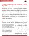 Cover page: Causal Effect of Plasminogen Activator Inhibitor Type 1 on Coronary Heart Disease