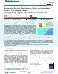 Cover page: Engineering Electrode Rinse Solution Fluidics for Carbon-Based Reverse Electrodialysis Devices.