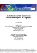 Cover page: Globalization and E-Commerce: Growth and Impacts in Singapore