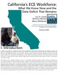 Cover page: California’s ECE Workforce: What We Know Now and the Data Deficit That Remains