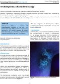 Cover page: Trichomycosis axillaris dermoscopy