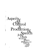 Cover page: WPP, No. 15: Aspects of the Control and Production of Speech