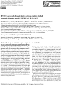 Cover page: BVOC-aerosol-climate interactions in the global aerosol-climate model ECHAM5.5-HAM2