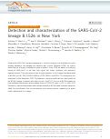 Cover page: Detection and characterization of the SARS-CoV-2 lineage B.1.526 in New York