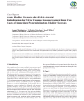 Cover page: Acute Bladder Necrosis after Pelvic Arterial Embolization for Pelvic Trauma: Lessons Learned from Two Cases of Immediate Postembolization Bladder Necrosis